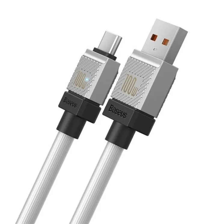 Дата кабель Baseus CoolPlay Series USB to Type-C 100W White — фото 5