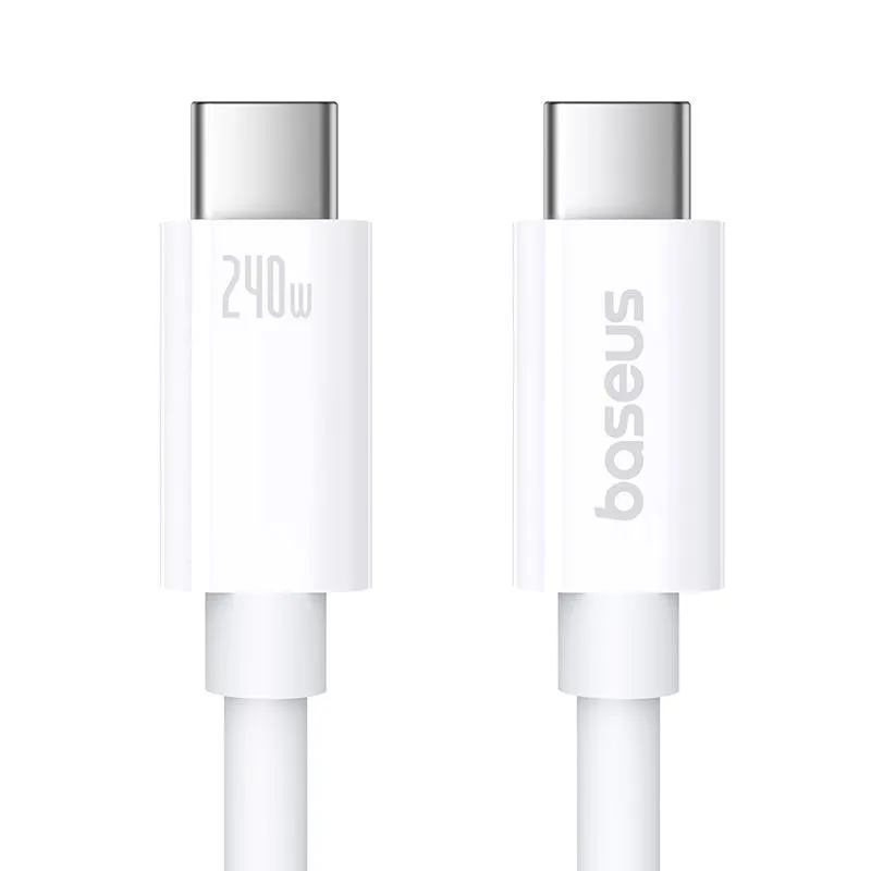 Дата кабель Baseus Superior Series 2 USB4 Full-Function Type-C to Type-C 240W Moon White — фото 2