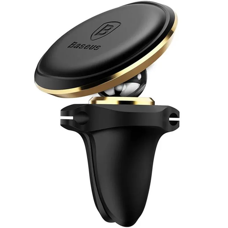 Автотримач Baseus Magnetic OS with cable clip Rose Gold