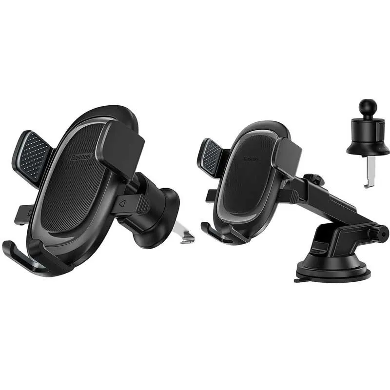 Автотримач Baseus UltraControl Pro Series Clamp-Type Cluster Black