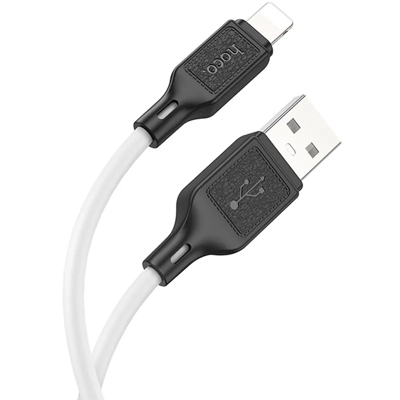 Дата кабель Hoco X90 Cool silicone USB to Lightning White — фото 2