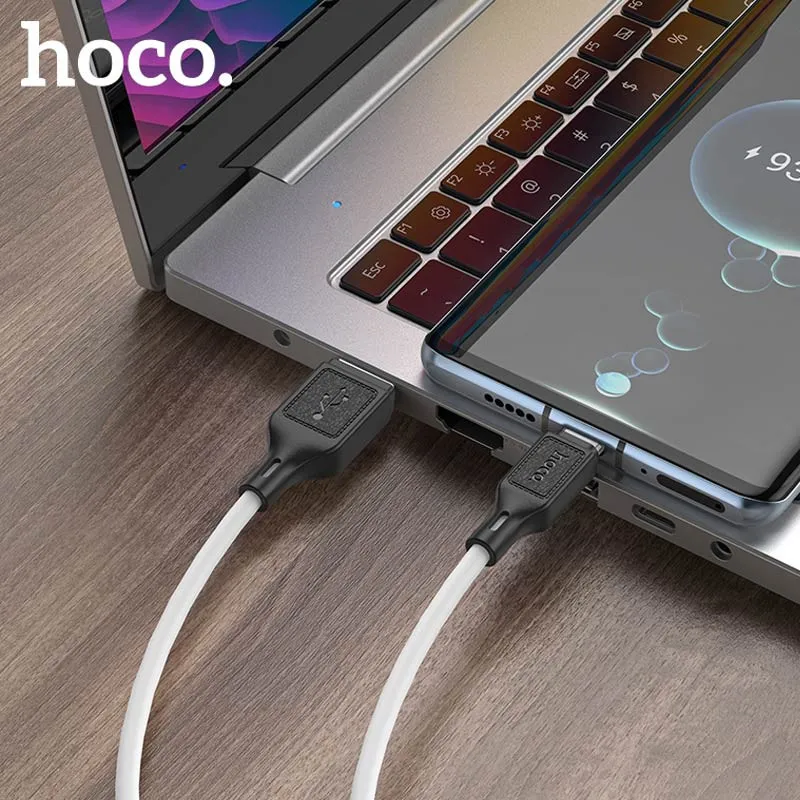 Дата кабель Hoco X90 Cool silicone USB to Type-C White — фото 4