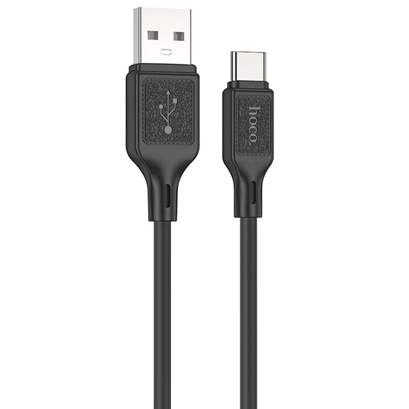 Дата кабель Hoco X90 Cool silicone USB to Type-C Black