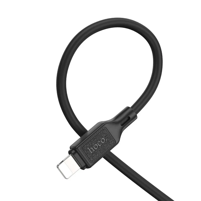 Дата кабель Hoco X90 Cool silicone Type-C to Lightning 20W Black — фото 4