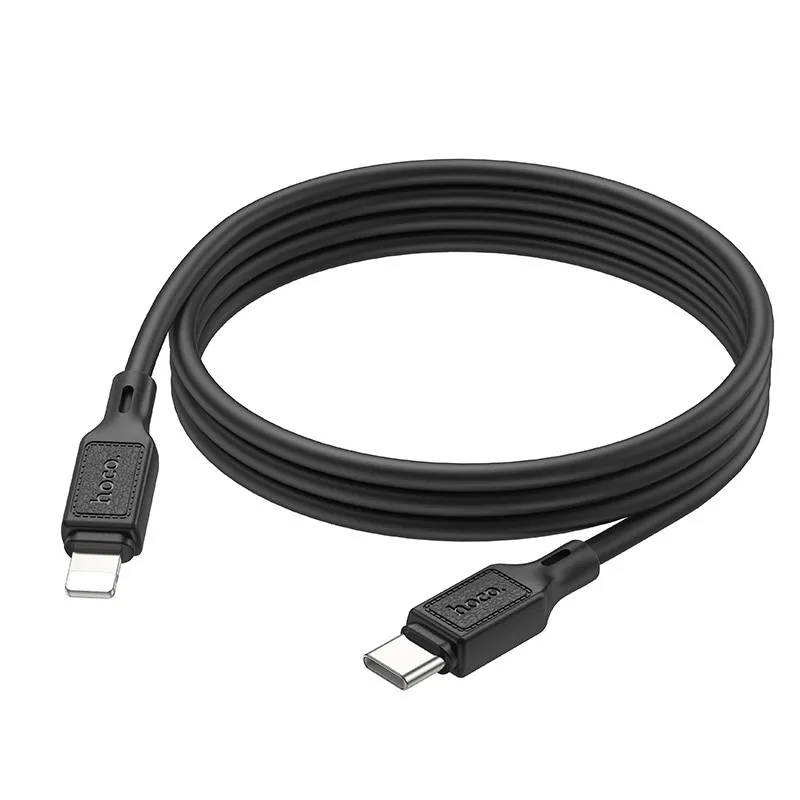 Дата кабель Hoco X90 Cool silicone Type-C to Lightning 20W Black — фото 5