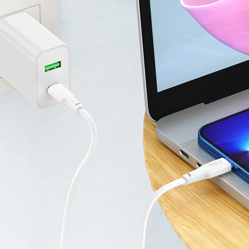Дата кабель Hoco X93 Force Type-C to Lightning 20W White — фото 7