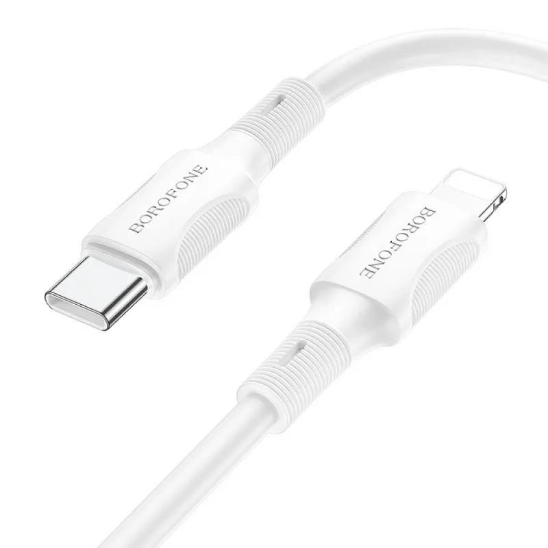Дата кабель Borofone BX80 Succeed Type-C to Lightning 20W White — фото 2