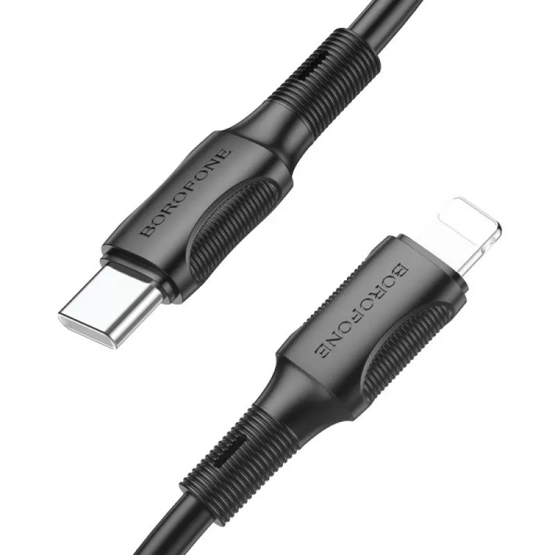 Дата кабель Borofone BX80 Succeed Type-C to Lightning 20W Black — фото 3