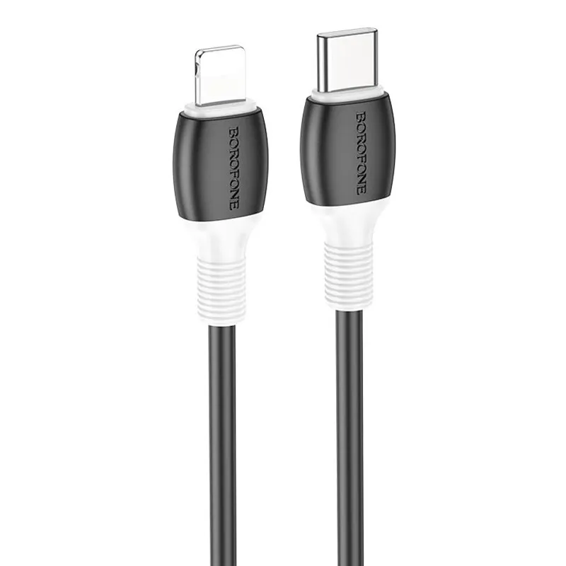 Дата кабель Borofone BX84 Rise Type-C to Lightning 20W Black