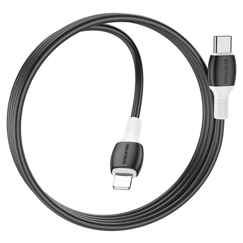 Дата кабель Borofone BX84 Rise Type-C to Lightning 20W Black — фото 3