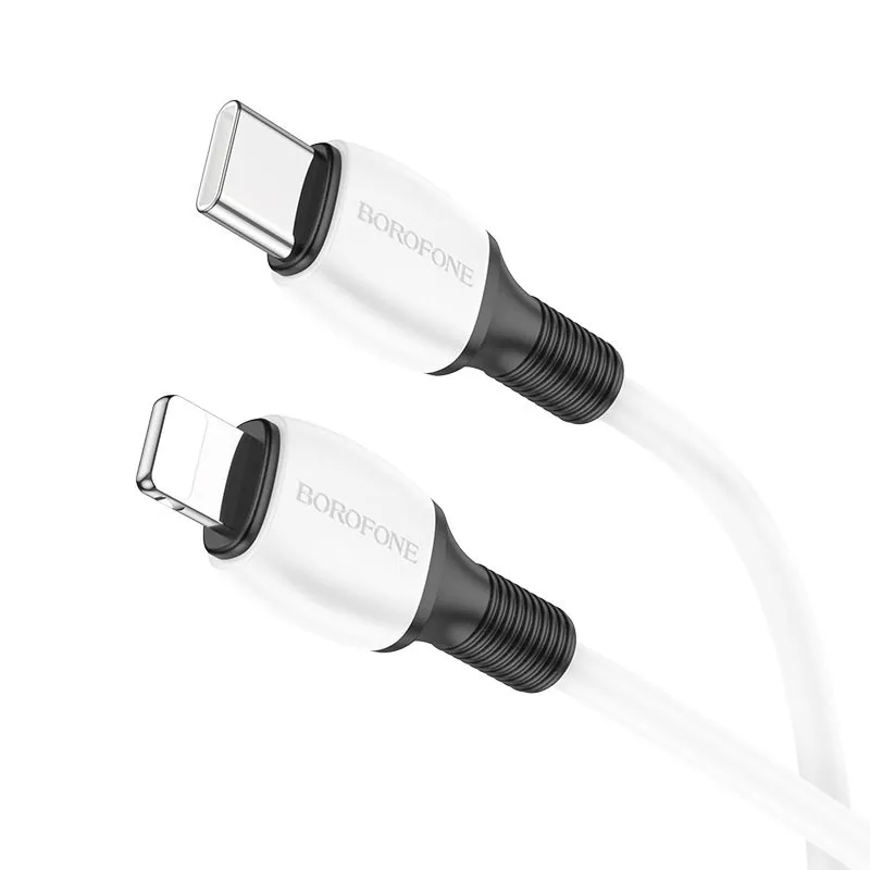 Дата кабель Borofone BX84 Rise Type-C to Lightning 20W White — фото 2