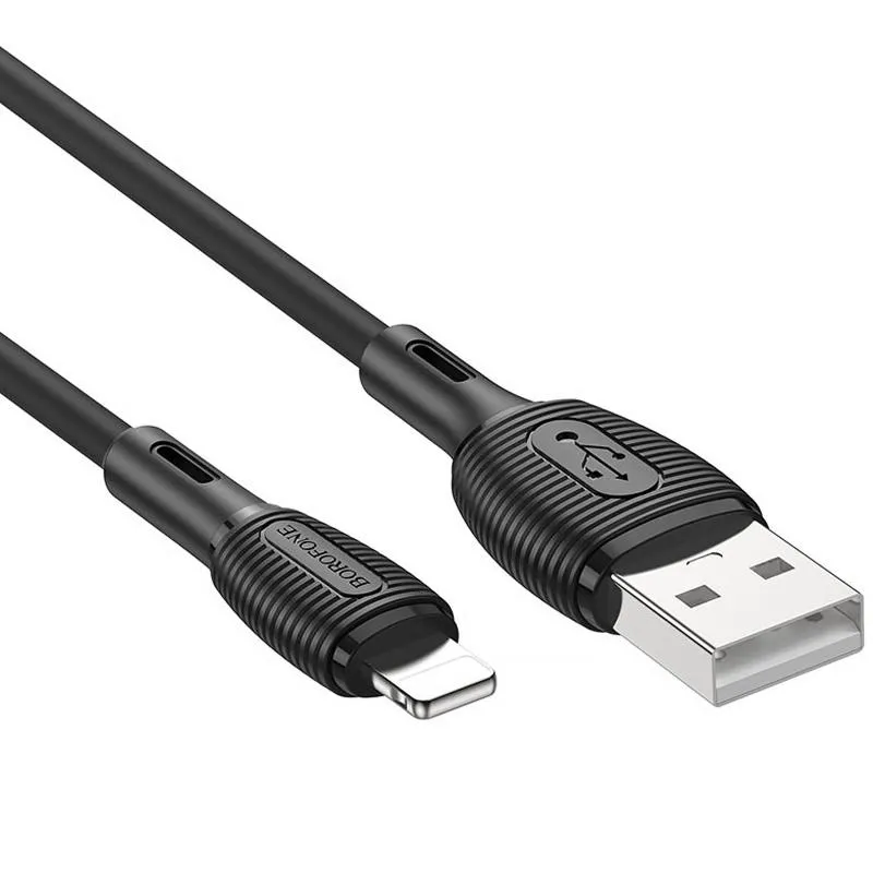 Дата кабель Borofone BX86 Advantage USB to Lightning Black — фото 2