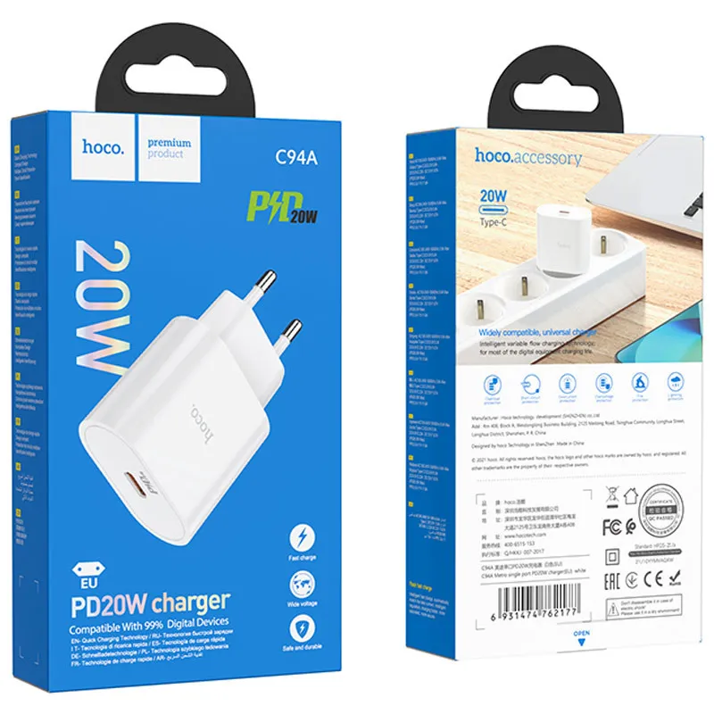 МЗП Hoco C94A Metro PD20W White — фото 7