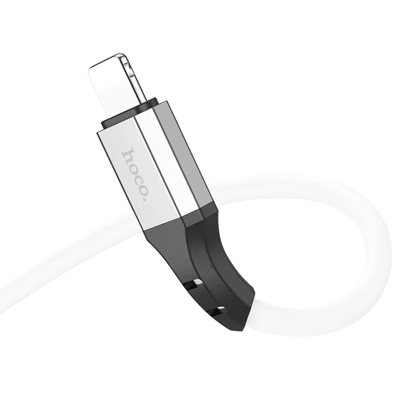 Дата кабель Hoco X86 Spear USB to Lightning White — фото 3