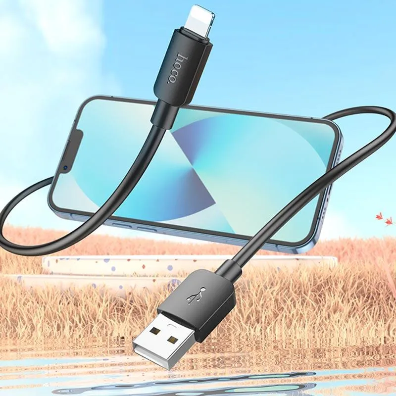 Дата кабель Hoco X96 Hyper USB to Lightning 12W Black — фото 5