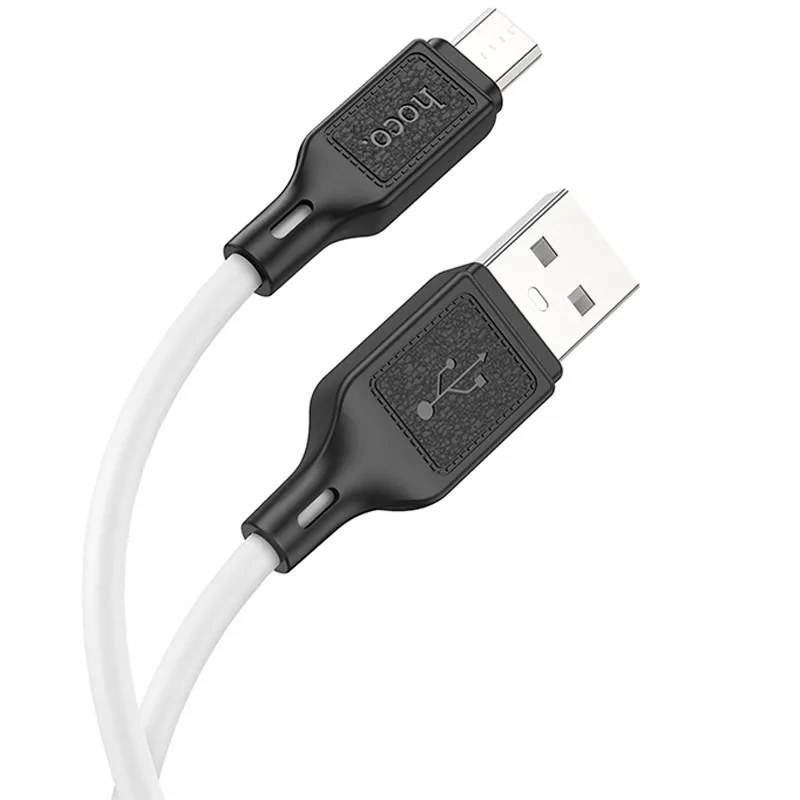 Дата кабель Hoco X90 Cool silicone USB to MicroUSB White — фото 2