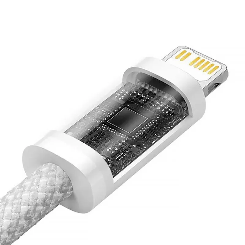Дата кабель Baseus Dynamic Series Type-C to Lightning 20W White — фото 5