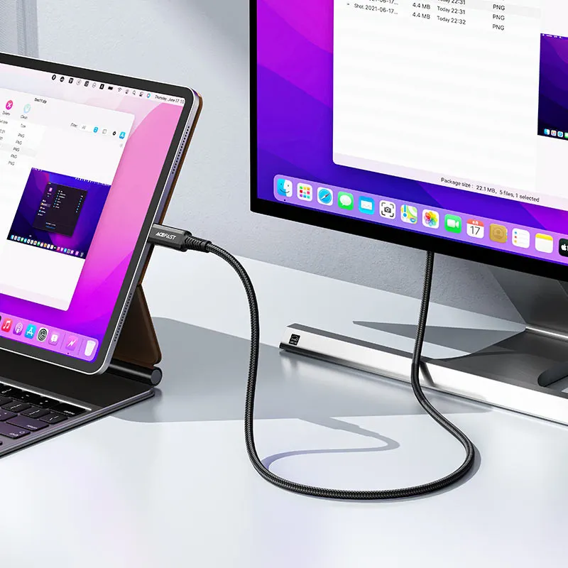 Дата кабель Acefast C1-10 USB-C to HDTV Black — фото 5