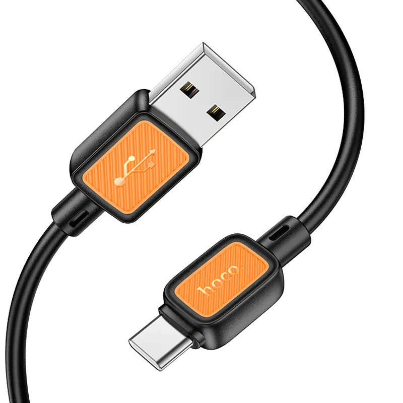 Дата кабель Hoco X108 Benefit USB to Type-C 3A Black — фото 2