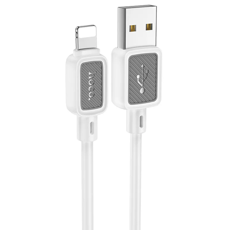 Дата кабель Hoco X108 Benefit USB to Lightning 2.4A White