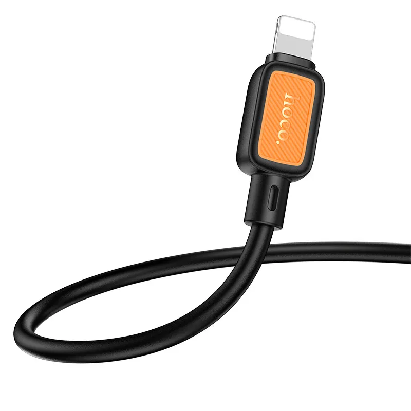 Дата кабель Hoco X108 Benefit USB to Lightning 2.4A Black — фото 3