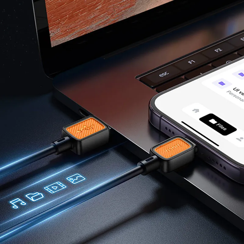 Дата кабель Hoco X108 Benefit USB to Lightning 2.4A Black — фото 5