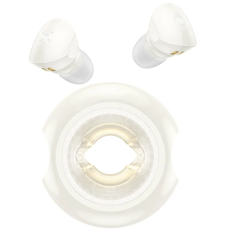 Бездротові TWS навушники Hoco EW71 Galaxia Milky White — фото 2