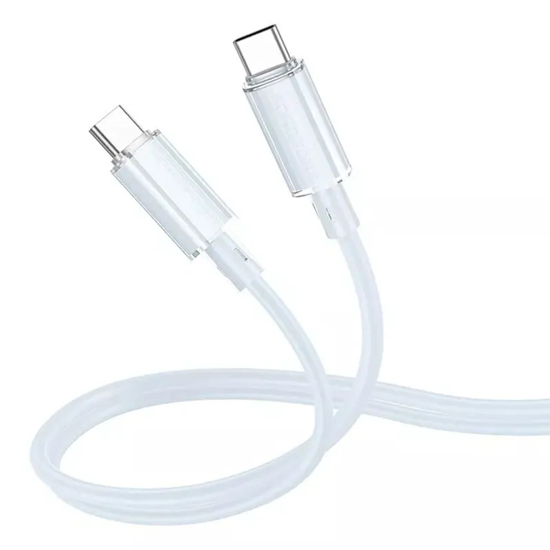 Дата кабель Borofone BX112 Lemon Type-C to Type-C 60W Blue — фото 2