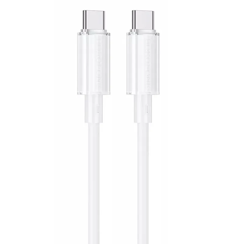 Дата кабель Borofone BX112 Lemon Type-C to Type-C 60W White