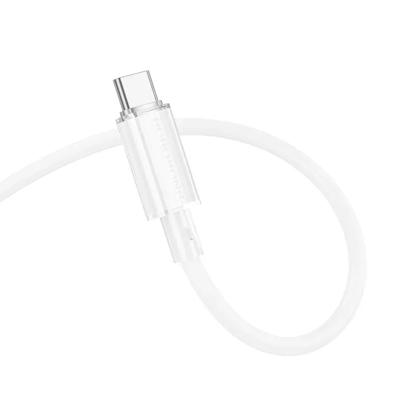 Дата кабель Borofone BX112 Lemon Type-C to Type-C 60W White — фото 3