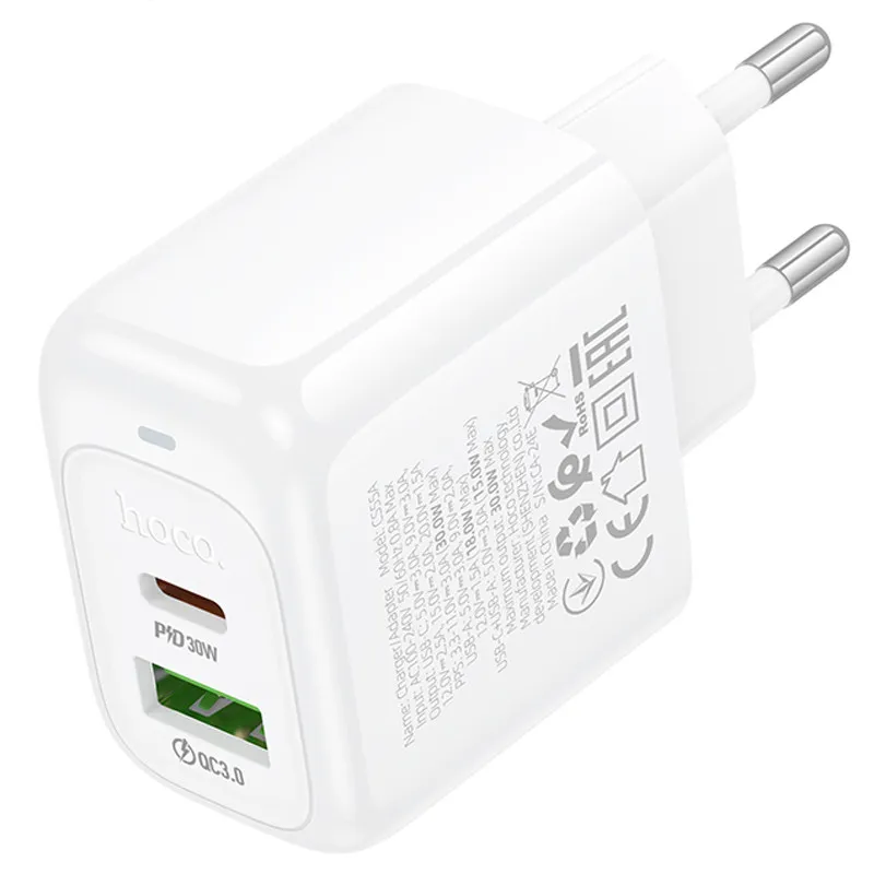 МЗП Hoco CS55A Surplus PD30W+QC3.0 White — фото 2