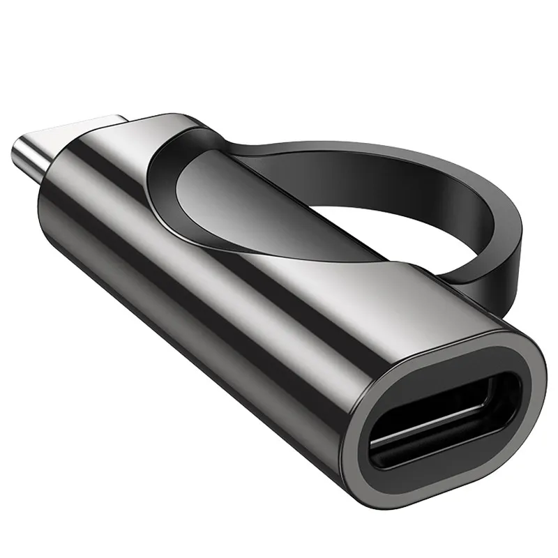 Перехідник Hoco UA32 Type-C male to Type-C female display adapter Black — фото 4