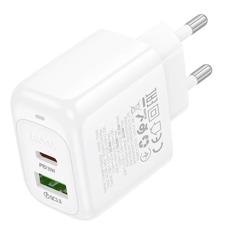 МЗП Hoco CS54A Surplus PD20W+QC3.0 White — фото 2