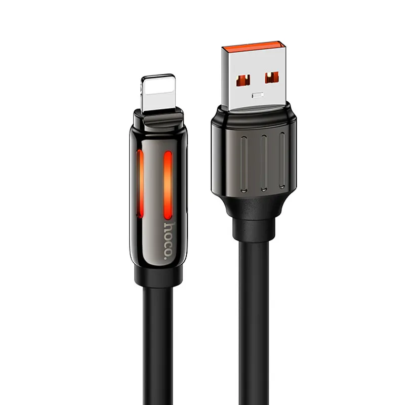 Дата кабель Hoco U136 Prize USB to Lightning 2.4A Black
