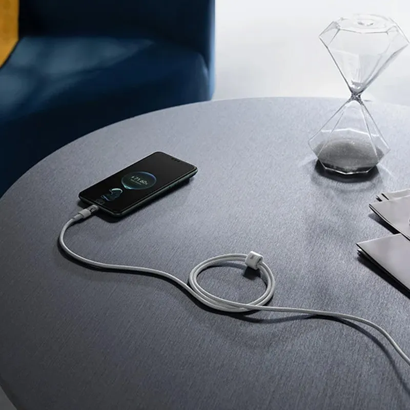 Дата кабель Baseus Gem Fast Charging USB to Type-C 100W Moon White — фото 2