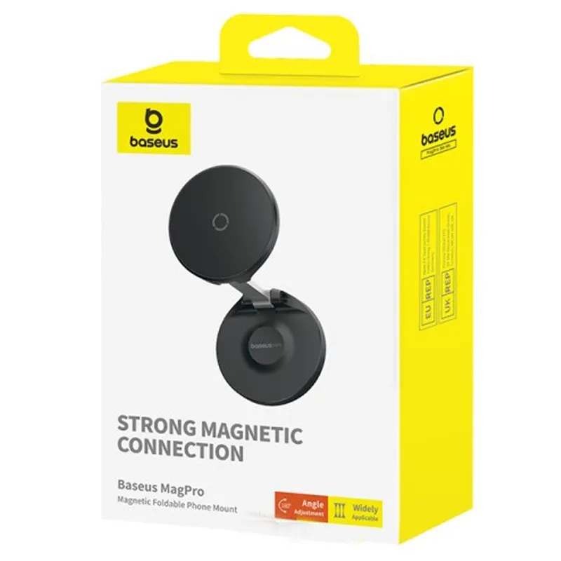 Тримач для телефону Baseus MagPro Magnetic Foldable Phone Mount Cluster Black — фото 5