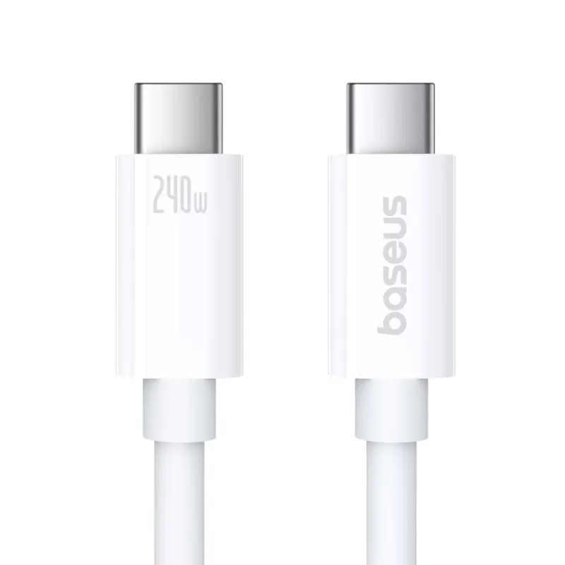 Дата кабель Baseus Superior 2 USB4 Full-Function Type-C to Type-C 240W Moon White