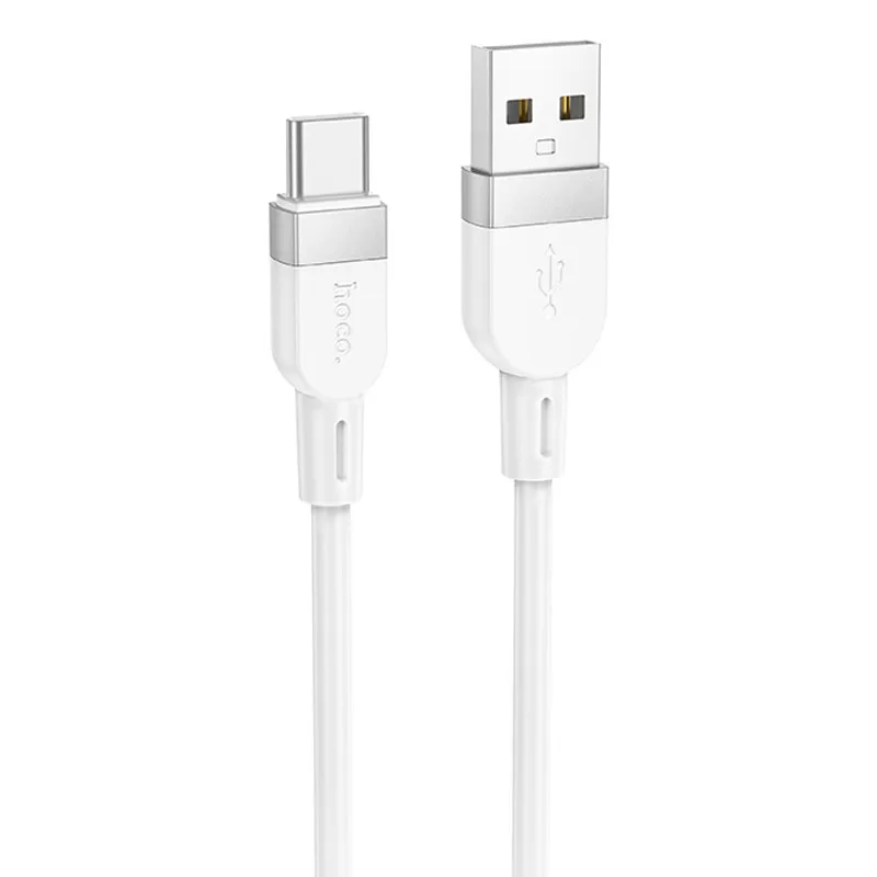 Дата кабель Hoco X109 Energy silicone USB to Type-C White