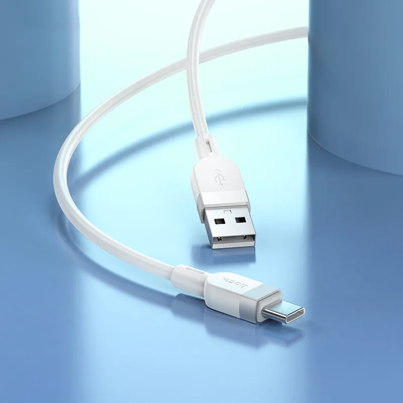 Дата кабель Hoco X109 Energy silicone USB to Type-C White — фото 3