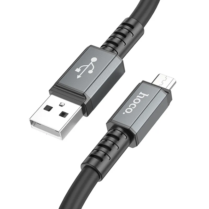 Дата кабель Hoco X85 Strength USB to MicroUSB Black — фото 2