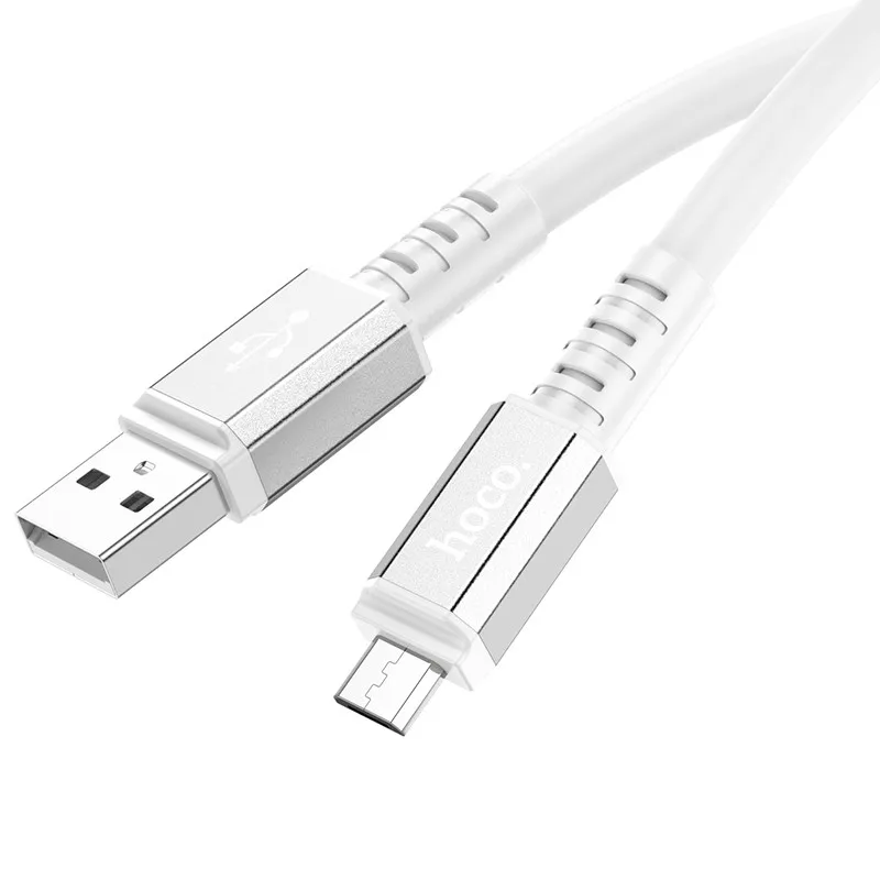 Дата кабель Hoco X85 Strength USB to MicroUSB White — фото 3