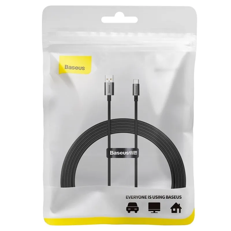 Дата кабель Baseus Superior Series Fast Charging USB to Type-C 100W Cluster Black — фото 6