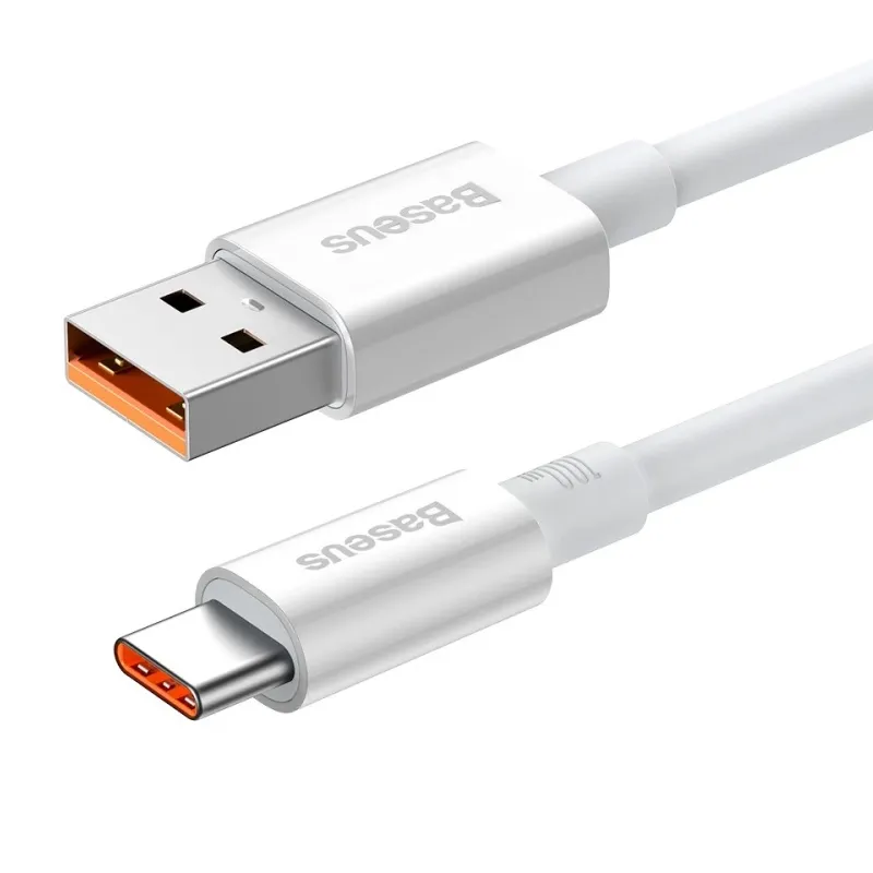Дата кабель Baseus Superior Series Fast Charging USB to Type-C 100W Moon White — фото 3