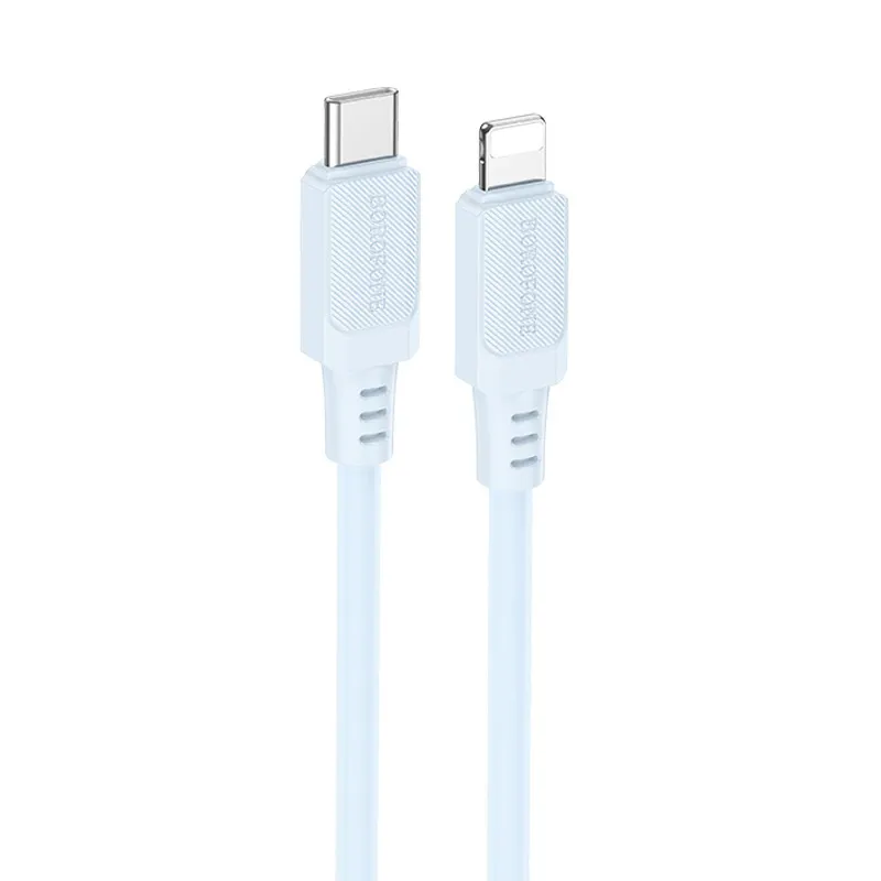 Дата кабель Borofone BX115 Lotto Type-C to Lightning 27W Blue