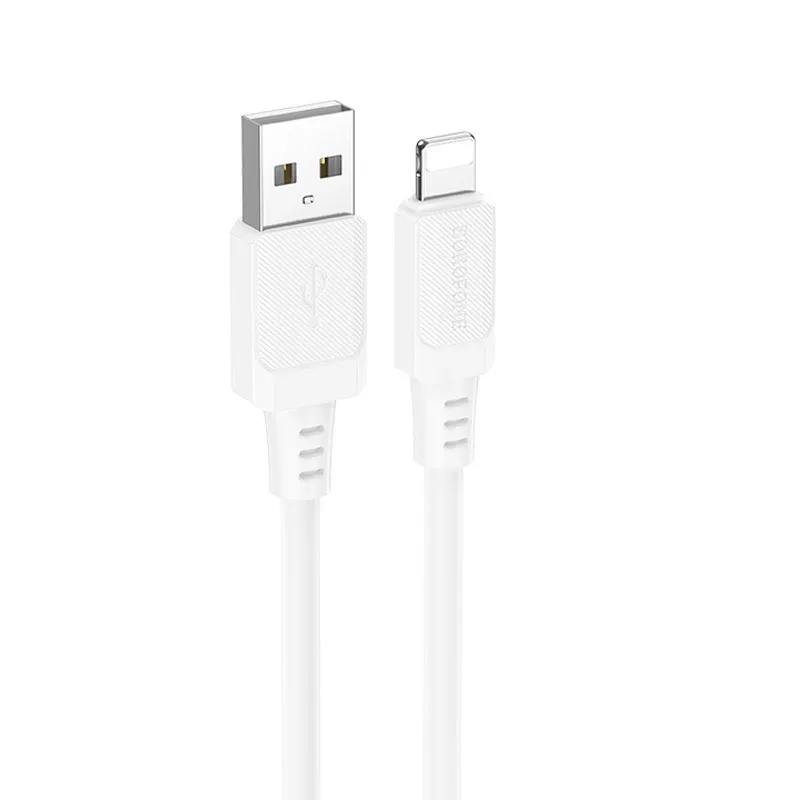 Дата кабель Borofone BX115 Lotto USB to Lightning 2.4A White