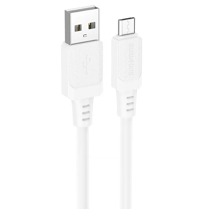 Дата кабель Borofone BX115 Lotto USB to MicroUSB 2.4A White