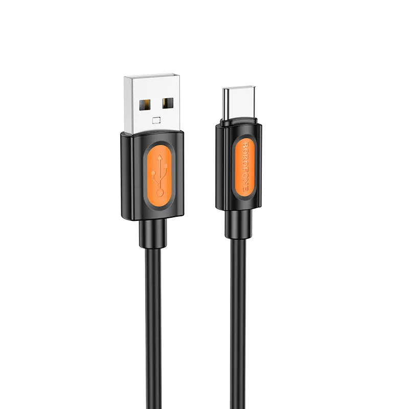 Дата кабель Borofone BX114 Structure USB to Type-C 3A Black
