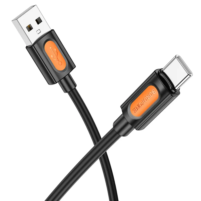 Дата кабель Borofone BX114 Structure USB to Type-C 3A Black — фото 2