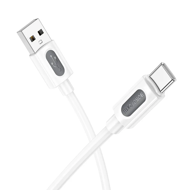 Дата кабель Borofone BX114 Structure USB to Type-C 3A White — фото 2