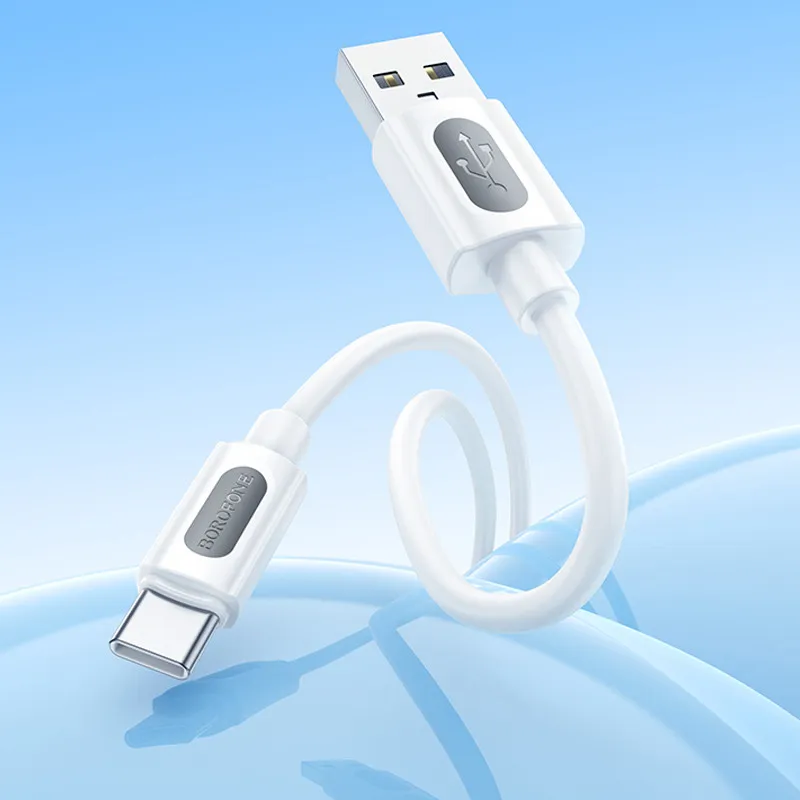 Дата кабель Borofone BX114 Structure USB to Type-C 3A White — фото 4